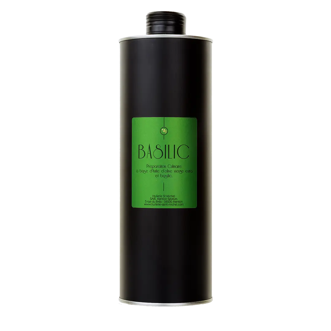 Huile d'olive au Basilic Huilerie Saint Michel
