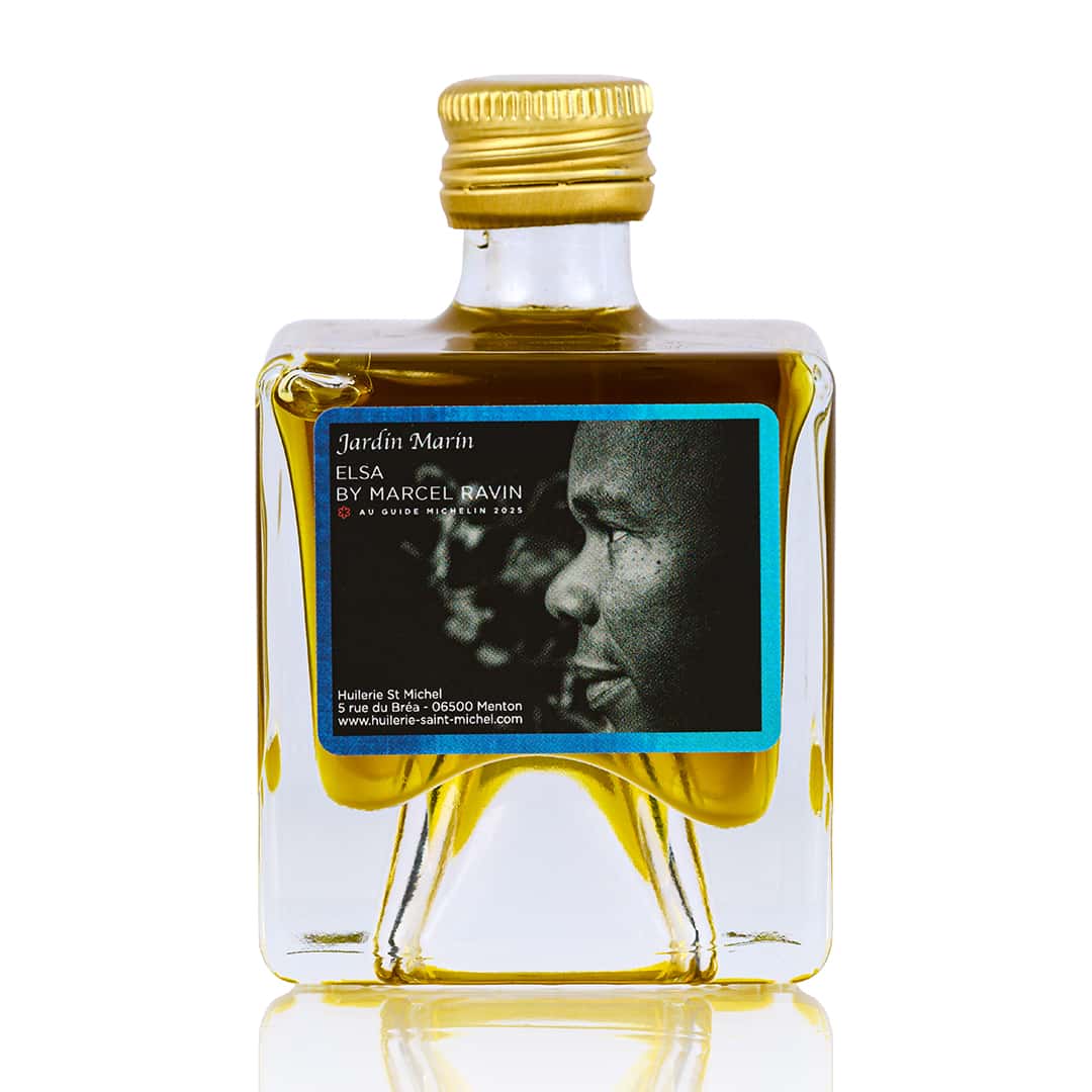 Huile d'olive à la laitue de mer et citron de Menton IGP "Jardin Marin" (Chef Marcel Ravin)