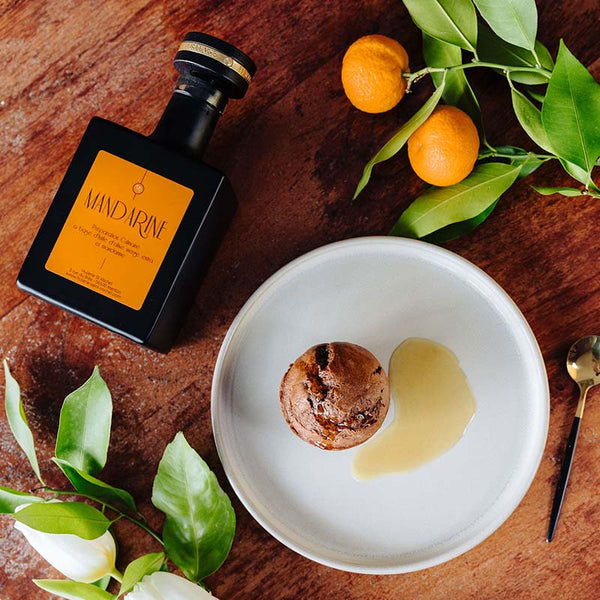 Muffins au chocolat & huile d'olive à la mandarine de Menton