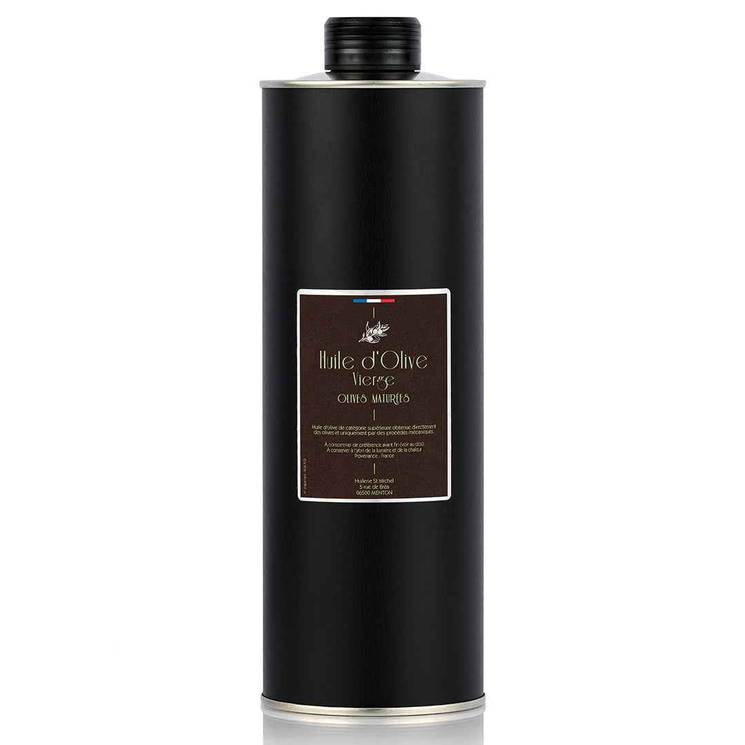 Huile d'olive vierge 100% France olives noires maturées