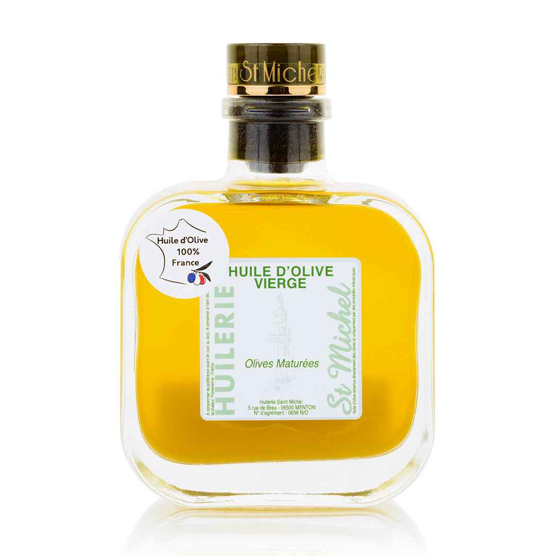 Huile d'olive vierge 100% France olives noires maturées