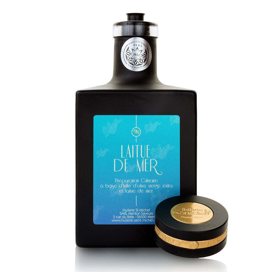 Huile d'olive à la laitue de mer (Chef Mauro Colagreco)