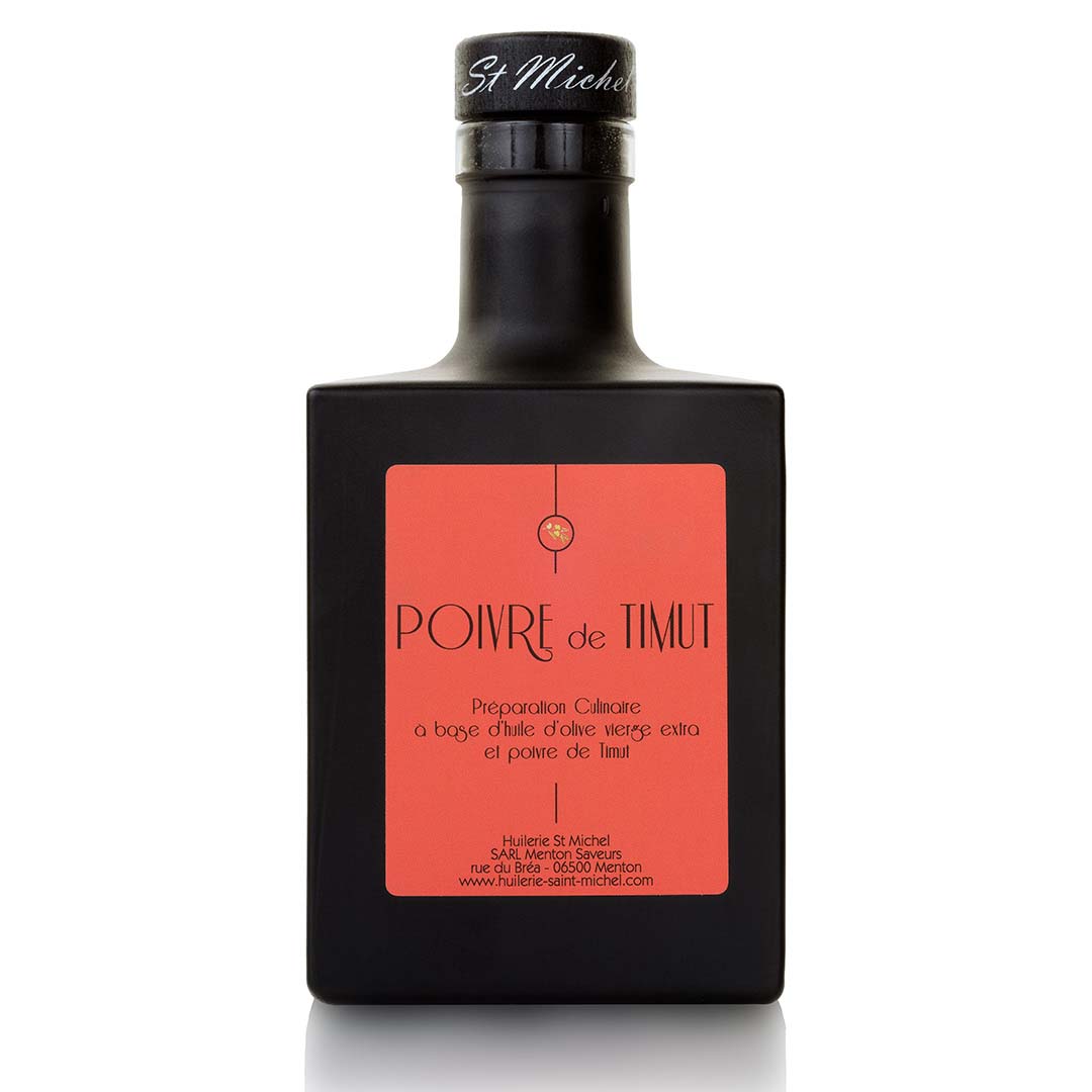 Huile d'olive au poivre de Timut