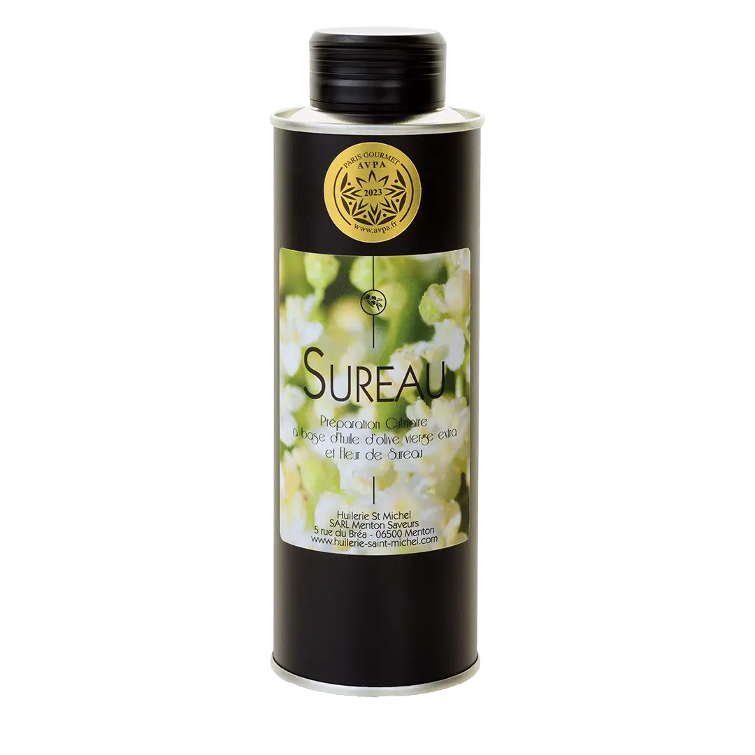Huile d'olive à la fleur de Sureau (Chef Mauro Colagreco)  Huilerie Saint Michel
