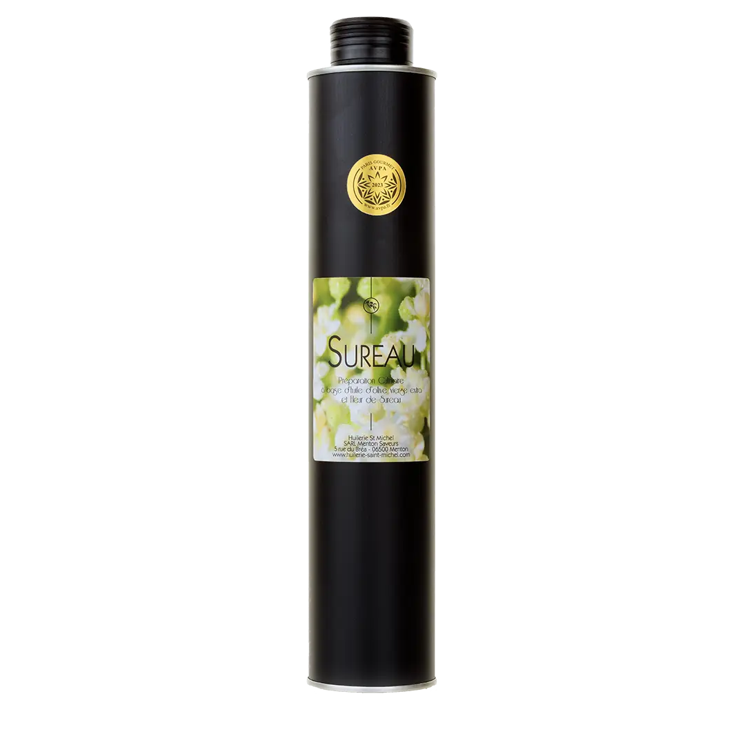 Huile d'olive à la fleur de Sureau (Chef Mauro Colagreco)  Huilerie Saint Michel