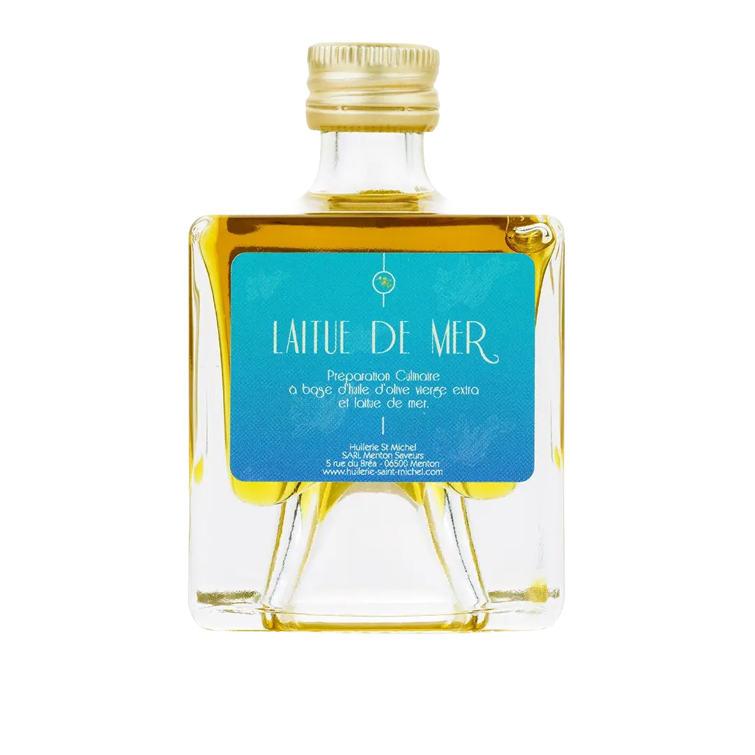 Huile d'olive à la laitue de mer (Chef Mauro Colagreco)