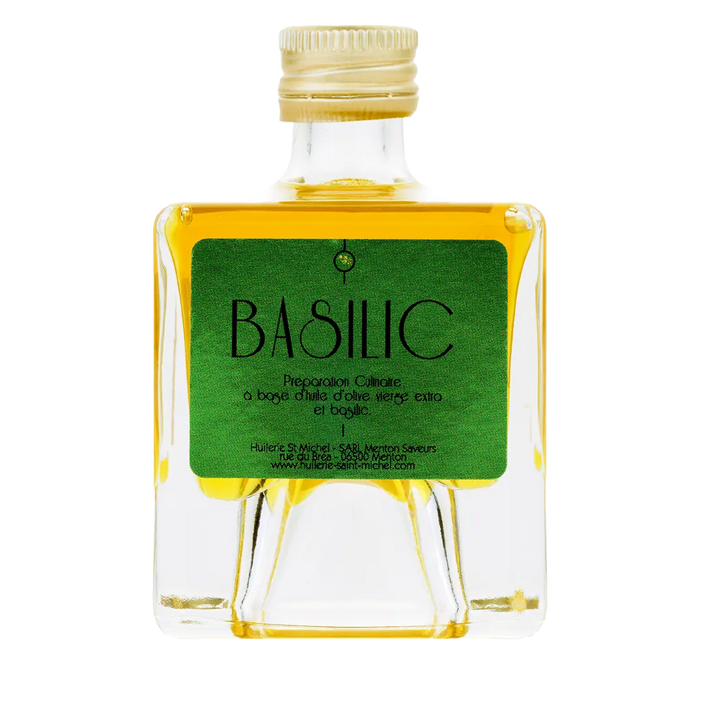 Huile d'olive au Basilic  Huilerie Saint Michel