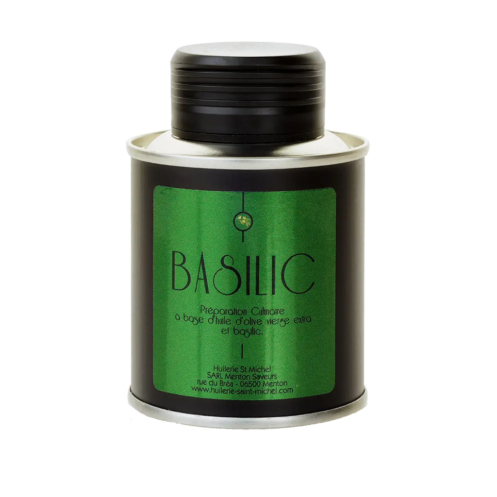 Huile d'olive au Basilic  Huilerie Saint Michel