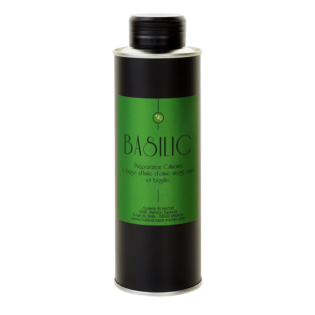 Huile d'olive au Basilic  Huilerie Saint Michel