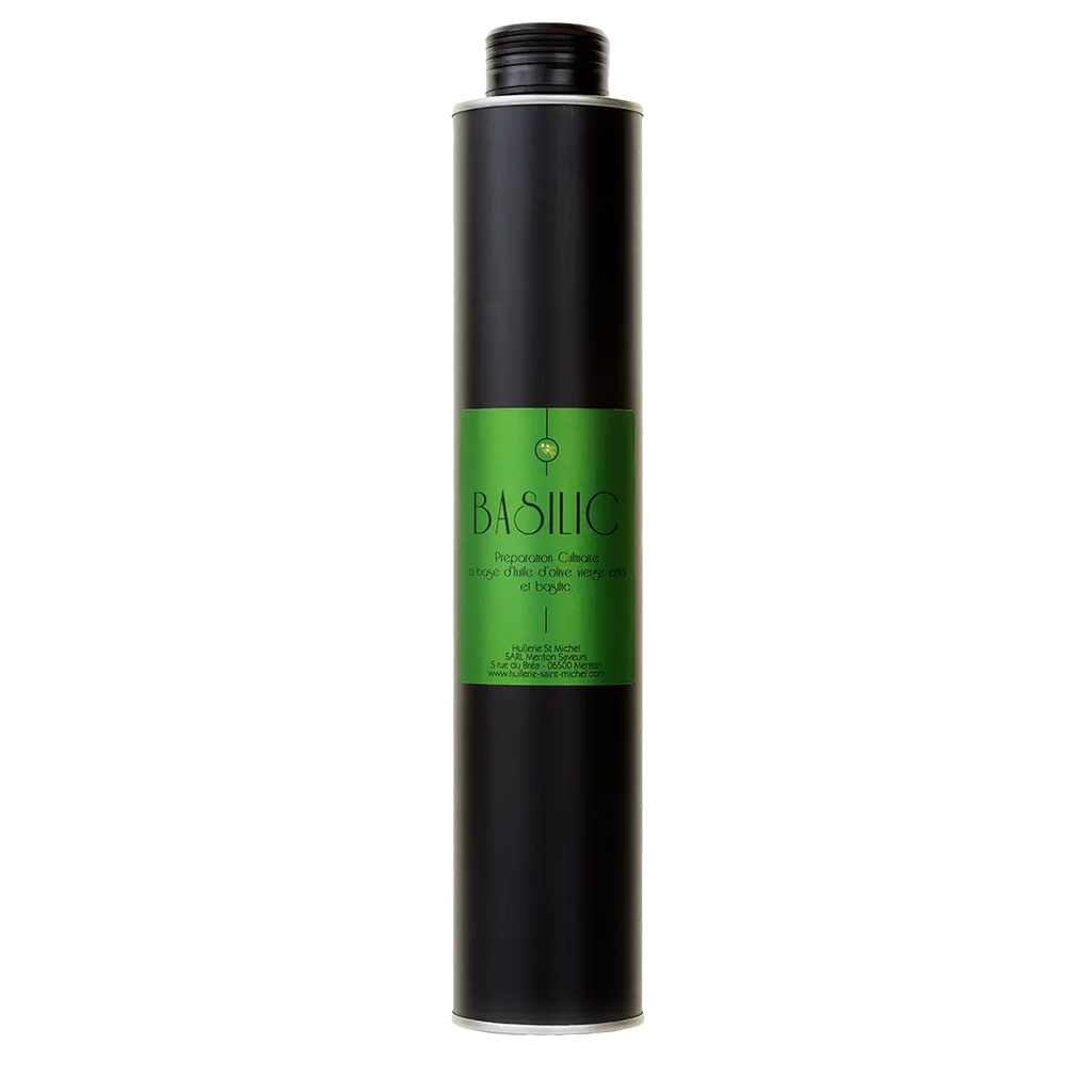 Huile d'olive au Basilic  Huilerie Saint Michel