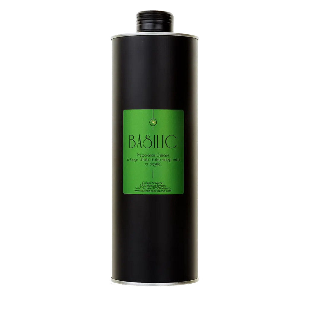 Huile d'olive au Basilic  Huilerie Saint Michel
