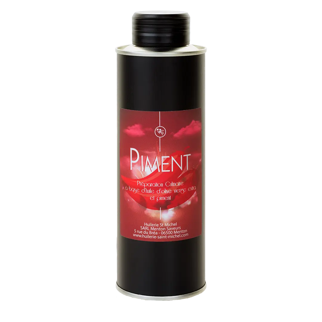 Huile d'olive au piment  Huilerie Saint Michel