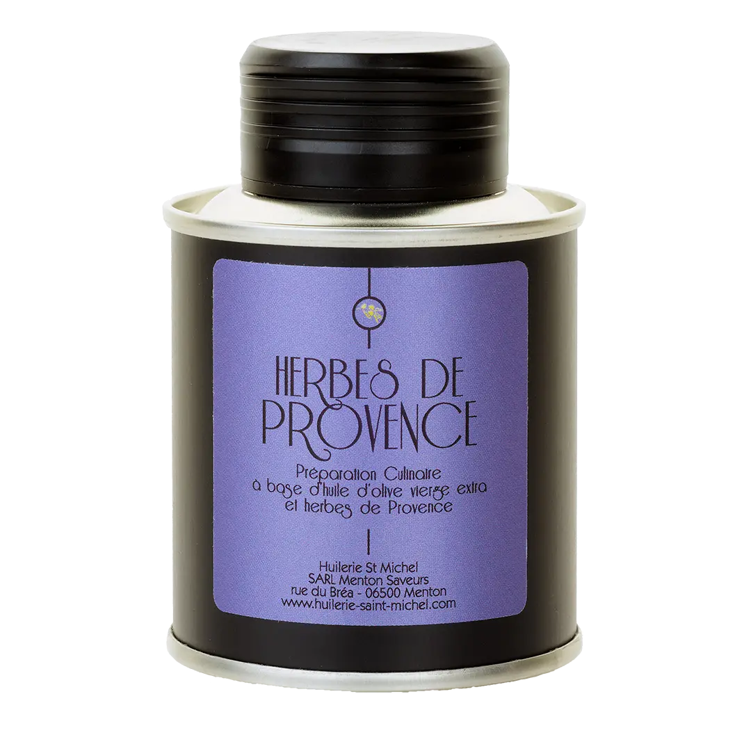 Huile d'olive aux Herbes de Provences  Huilerie Saint Michel