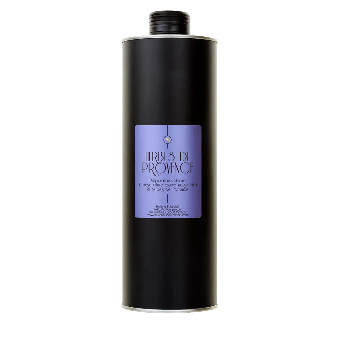 Huile d'olive aux Herbes de Provences  Huilerie Saint Michel