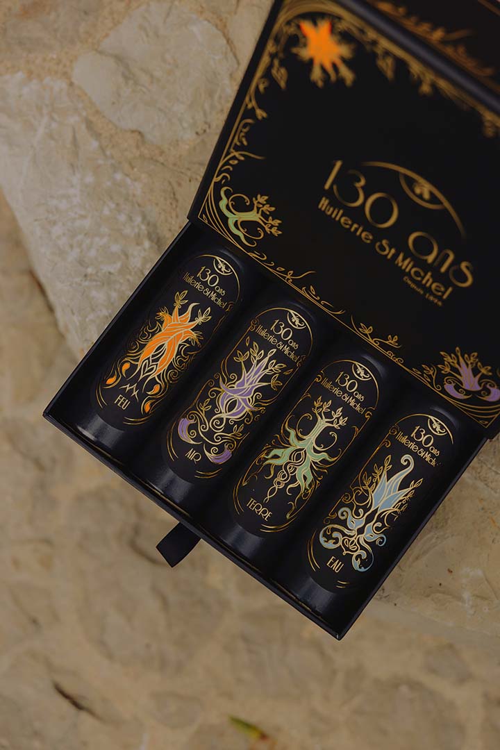 Les 4 huiles d’olive — Terre, Air, Eau, Feu
