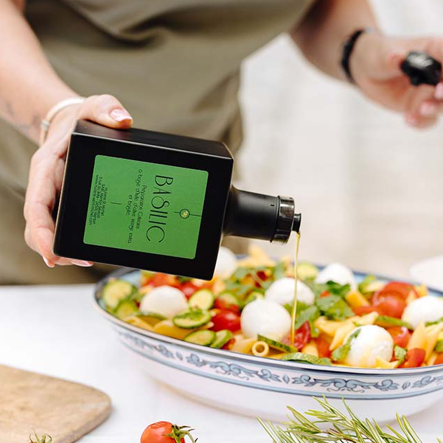 Huile d'olive au Basilic